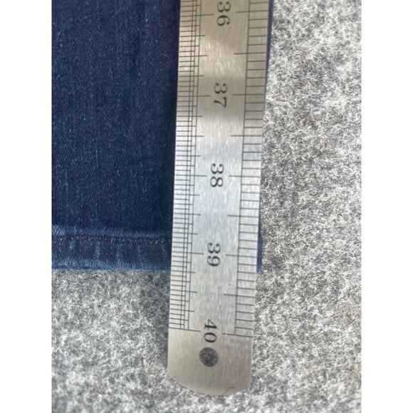 Express Dark Wash Blue Denim High Rise Legging Jegging Skinny Jeans Size 10 - Picture 8 of 10